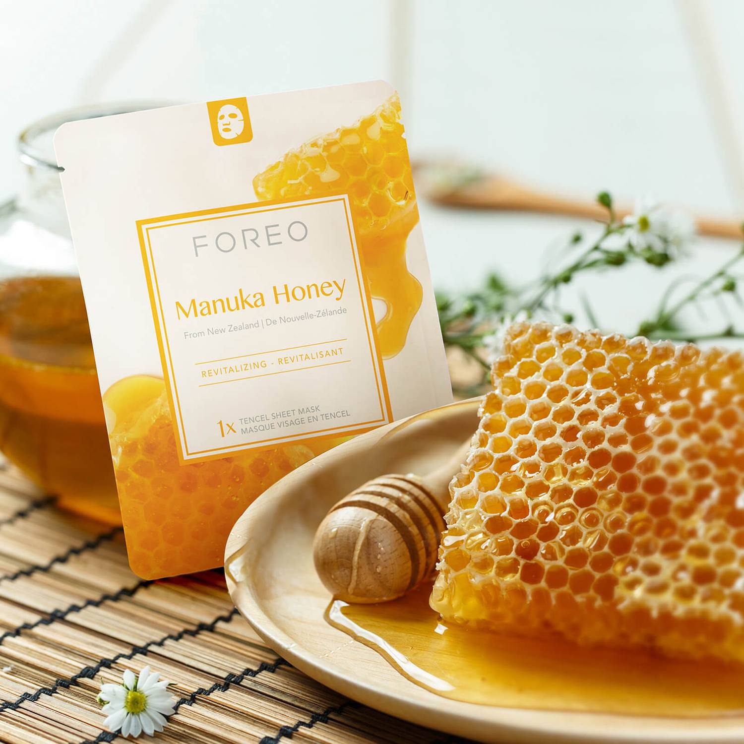 FOREO Manuka Honey Revitalising Sheet Face Mask (3 Pack)