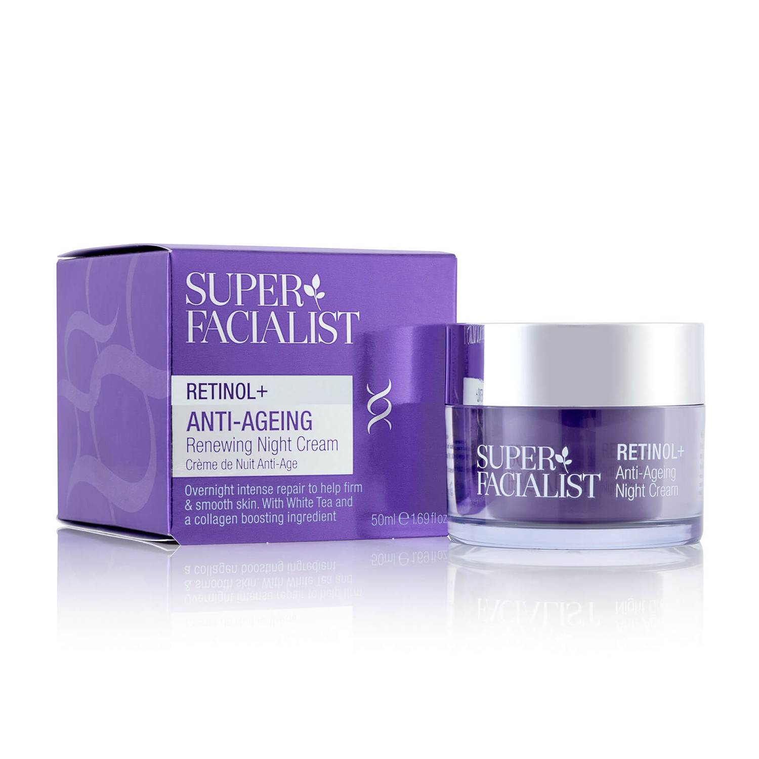 Super Facialist Retinol Anti-Ageing Renewing Night Cream 50ml