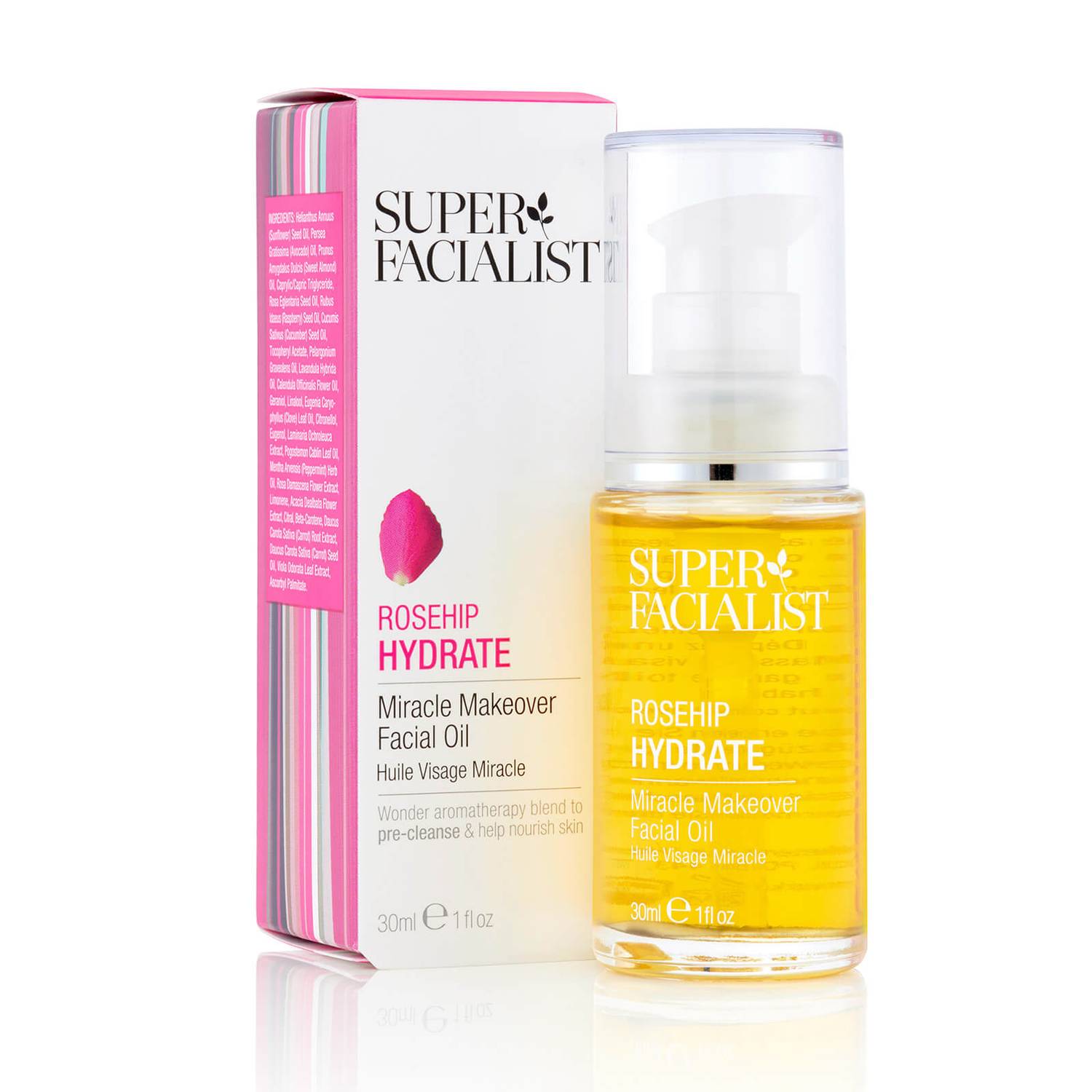 Super Facialist Rosehip Hydrate Miracle Makeover Facial Oil - 30ml