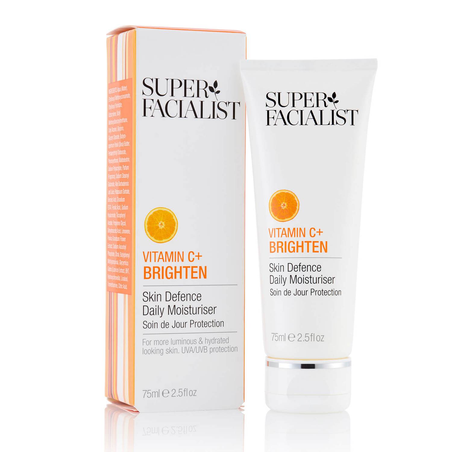 Super Facialist Vitamin C+ Brighten Skin Defence Daily Moisturiser - 75ml