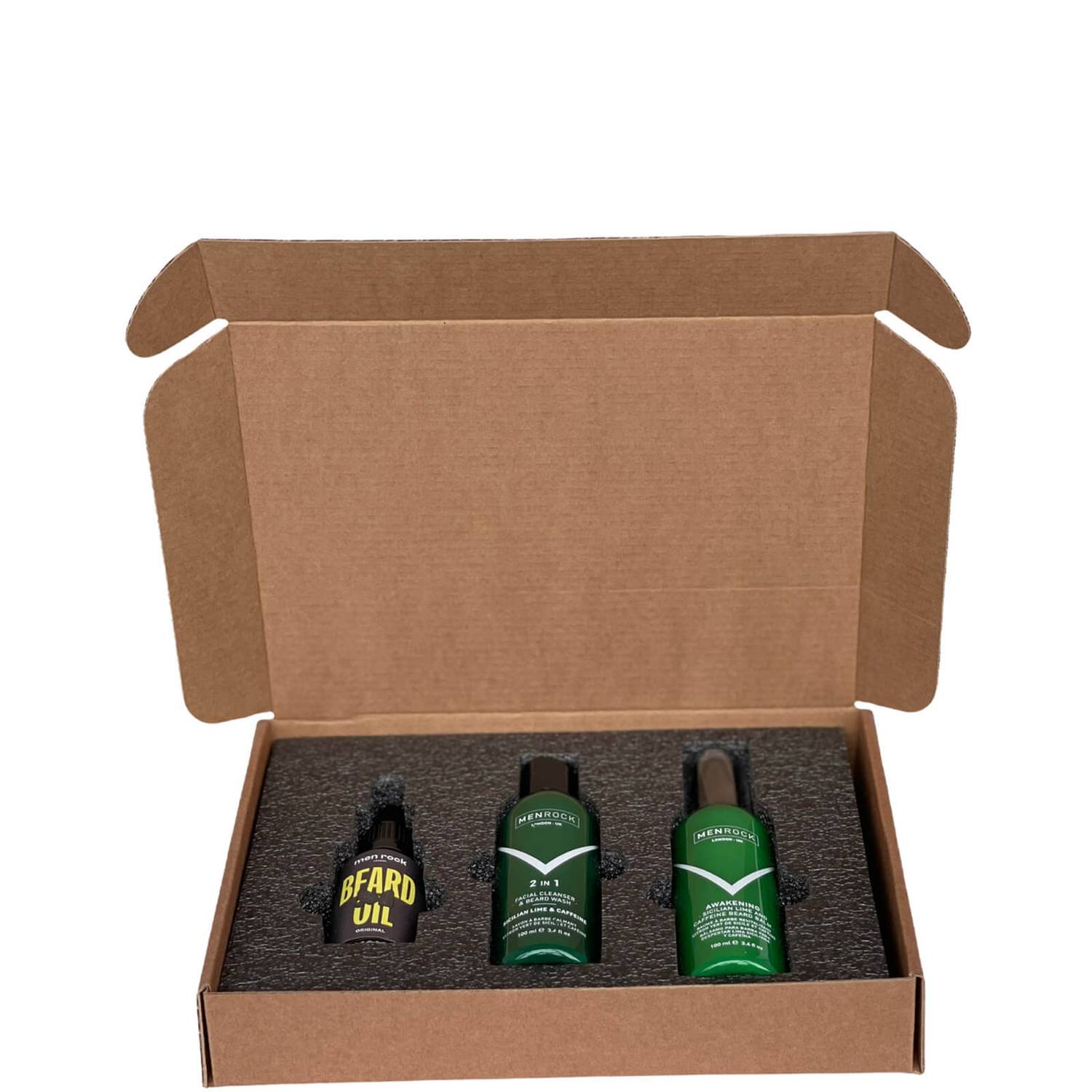 Men Rock Beard Care Gift Set - Sicilian Lime (Worth £41.50)