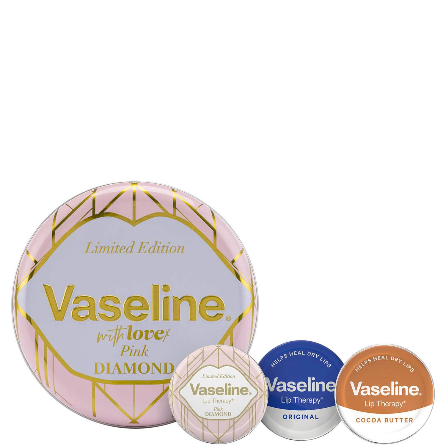 Vaseline Limited Edition Lip Therapy Selection Gift Tin