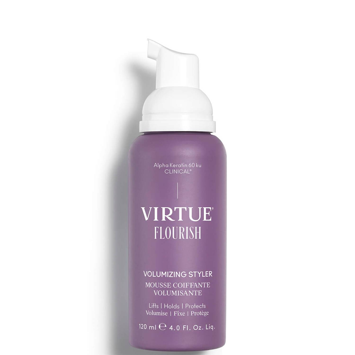 VIRTUE Flourish Shampoo and Conditioner with Volumising Styler Bundle