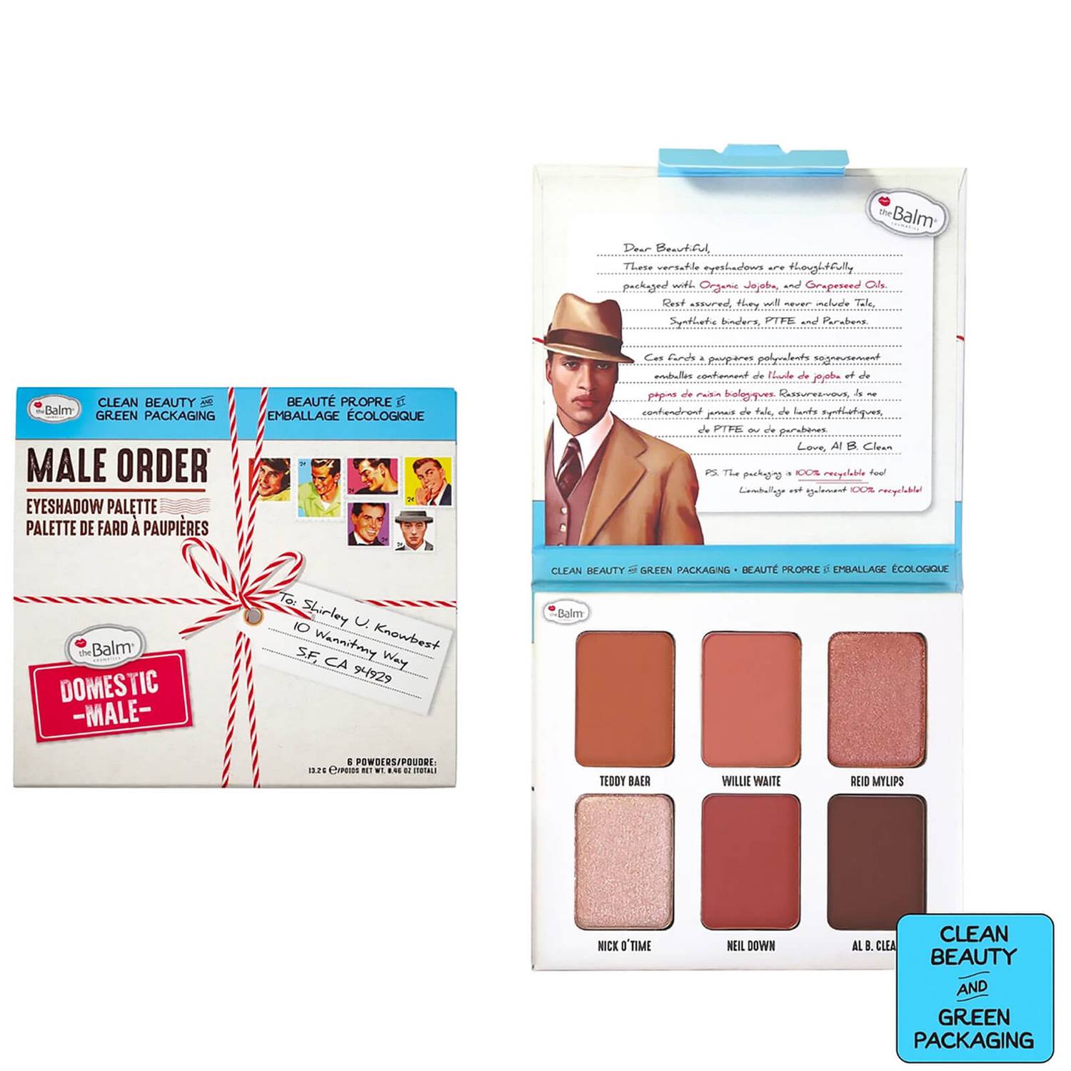 theBalm Male Order Eyeshadow Palette - Domestic Male