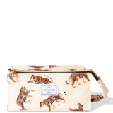 The Flat Lay Co. Open Flat Box Bag - Beige Tigers