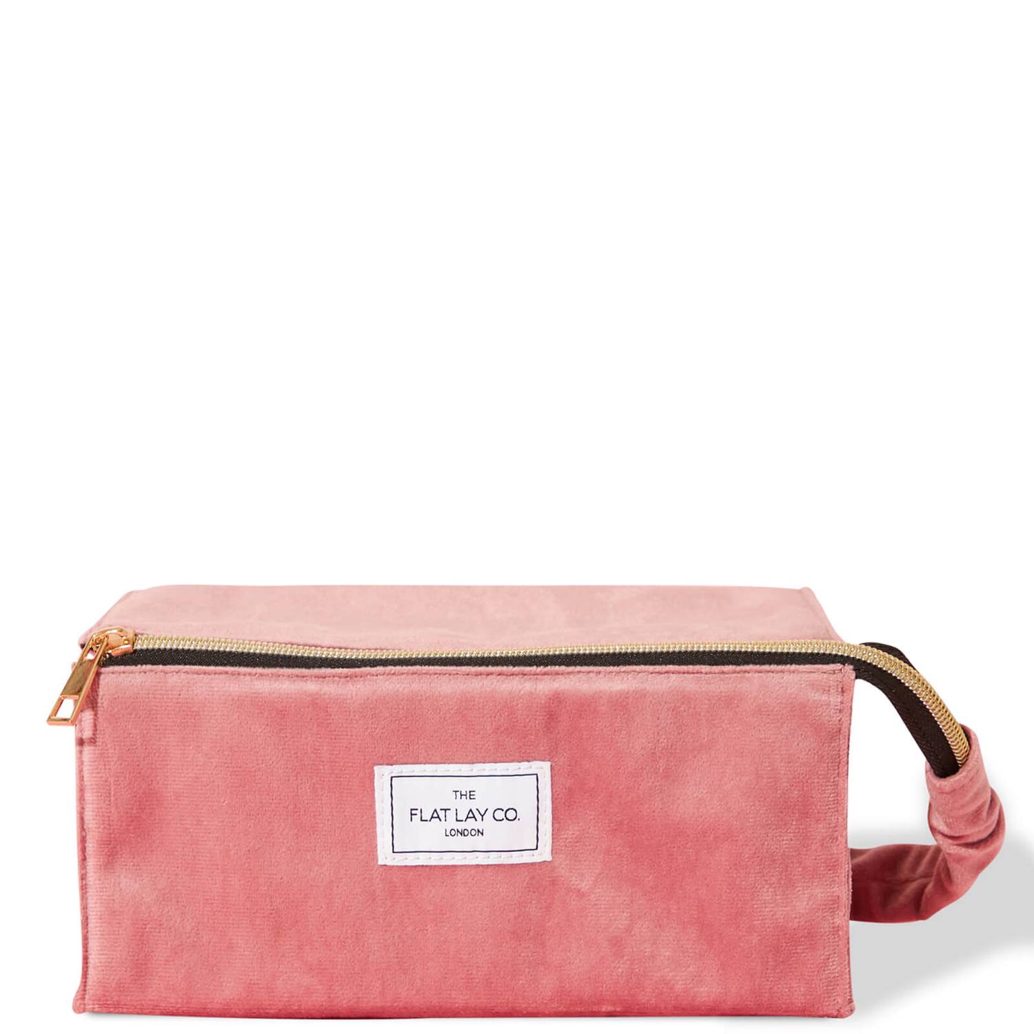 The Flat Lay Co. Open Flat Box Bag - Pink Velvet