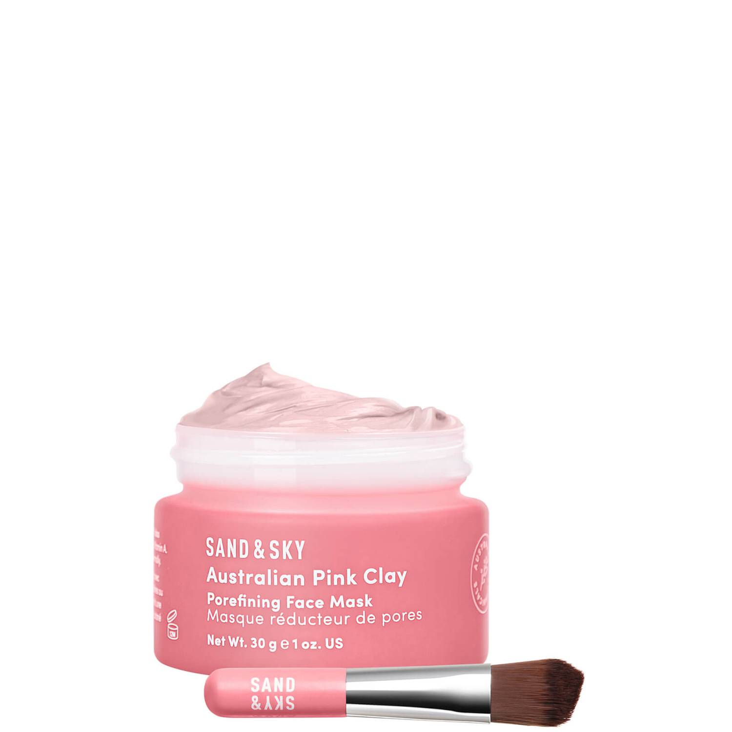 Sand & Sky Travel Sized - Australian Pink Clay - Porefining Face Mask 30g