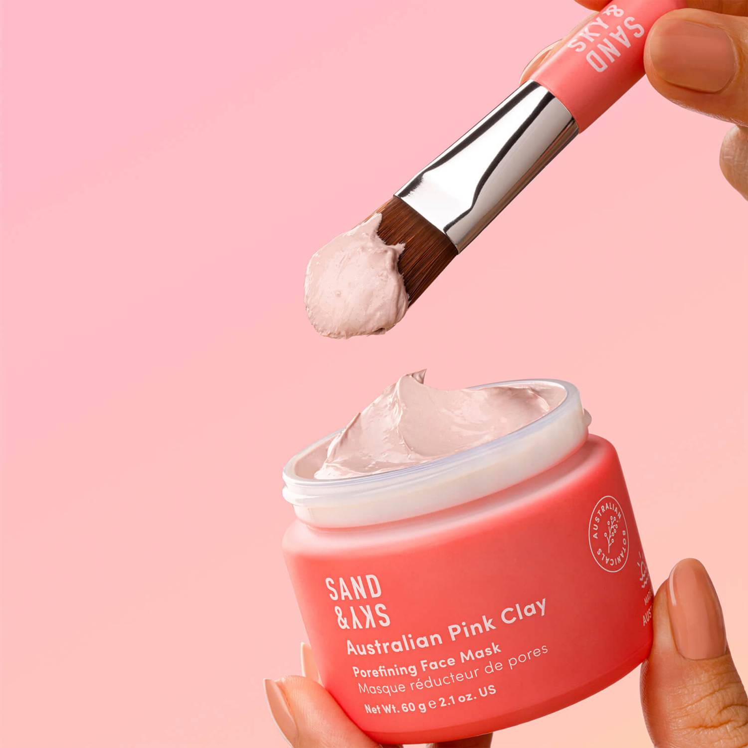 Sand & Sky Brilliant Skin Purifying Pink Clay Mask 60g