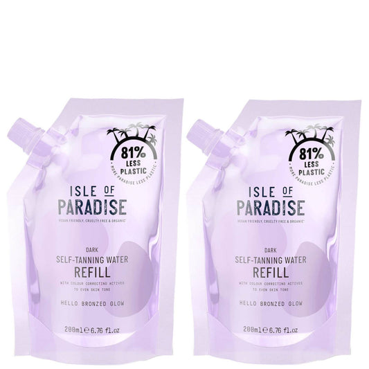 Isle of Paradise Dark Self-Tanning Water Refill Duo (Worth £29.9)