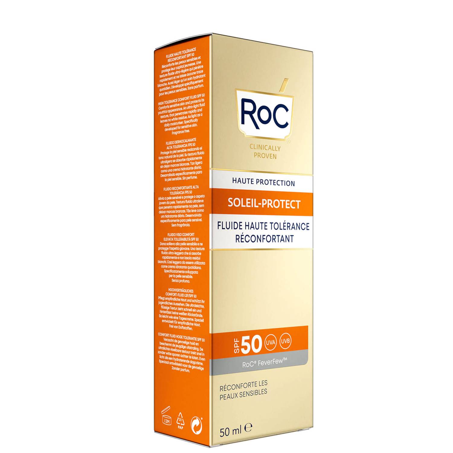 RoC Soleil-Protect High Tolerance Comfort Fluid SPF50 50ml