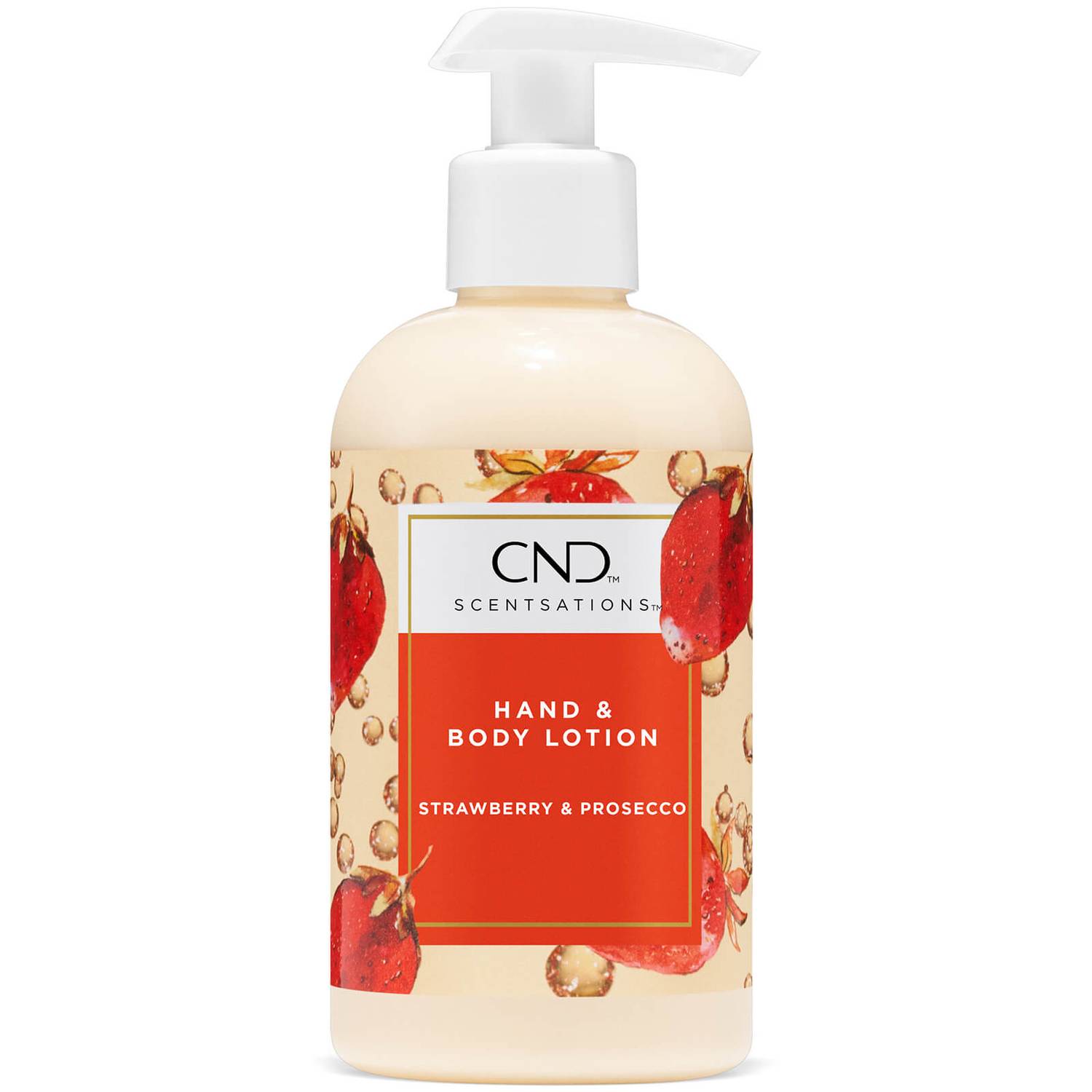 CND SPA Scentsations Hand and Body Lotion Strawberry and Prosecco 245ml