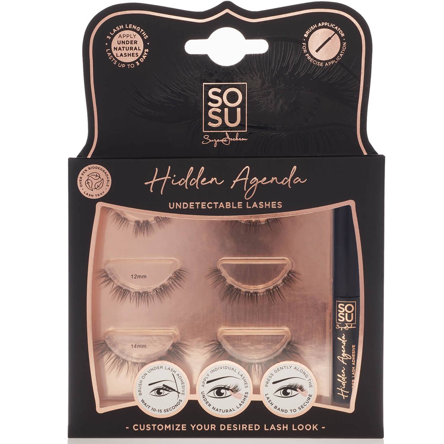 SOSU Cosmetics Hidden Agenda Undetectable Lashes