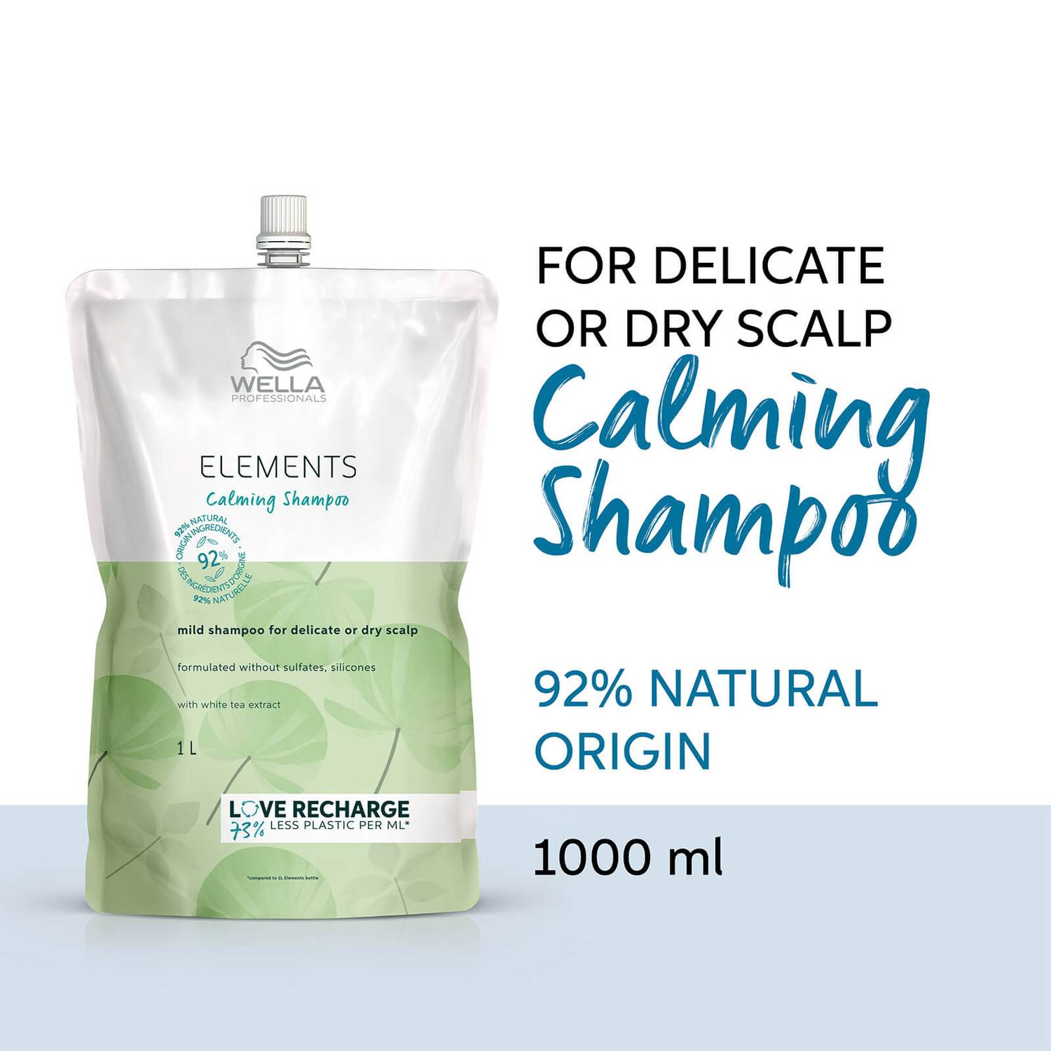 Wella Professionals Elements Calming Shampoo, Pouch 1000ml