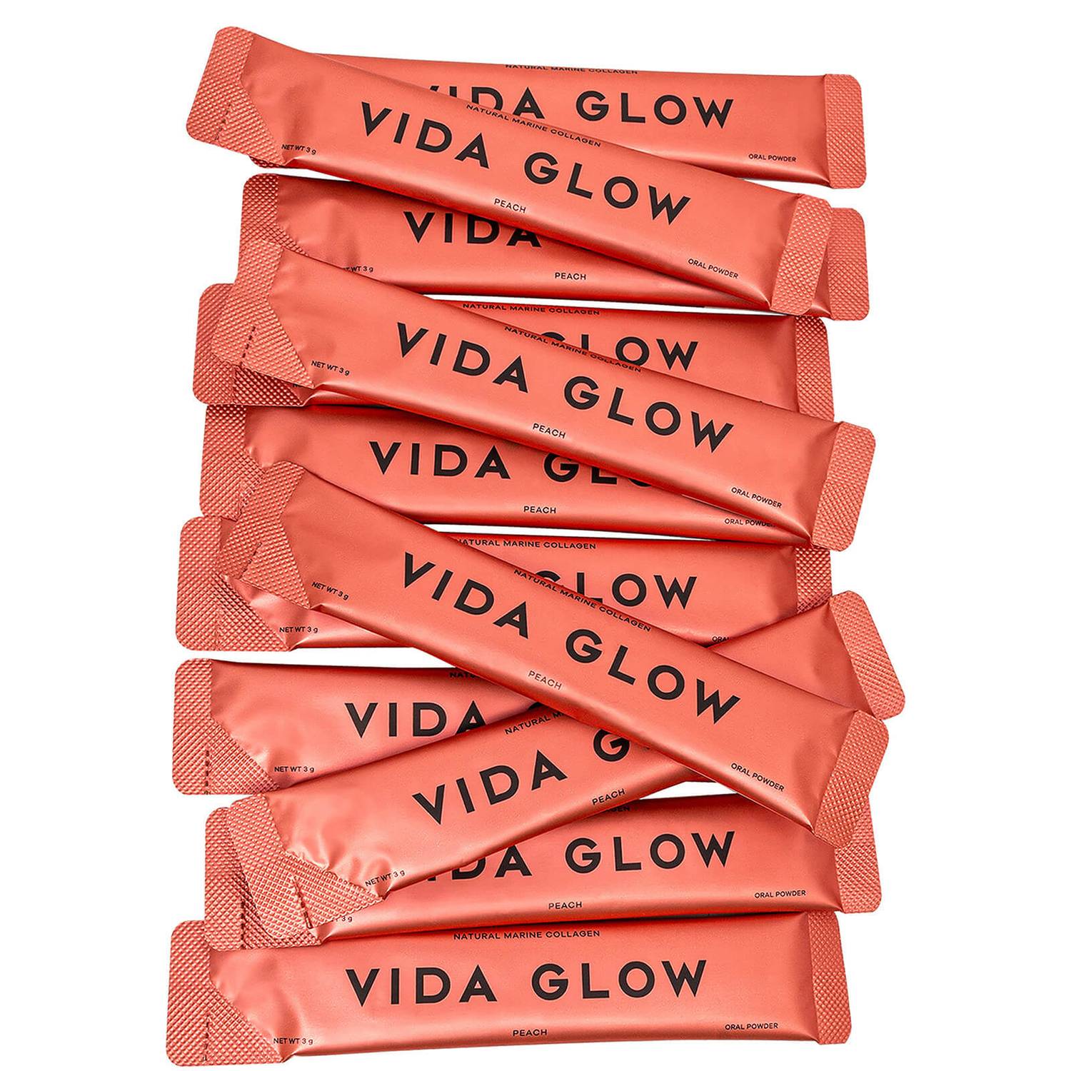 Vida Glow Natural Marine Collagen Sachets - Peach