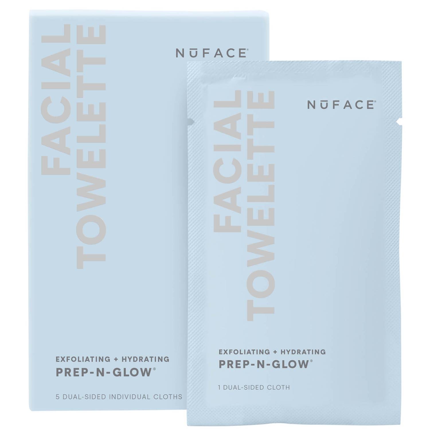 NuFACE Prep-N-Glow Facial Towelette (5 Pack)