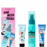 benefit Pore Minimizer Squad Face Primer and Makeup Setting Spray Trio Set (Worth £37.50)