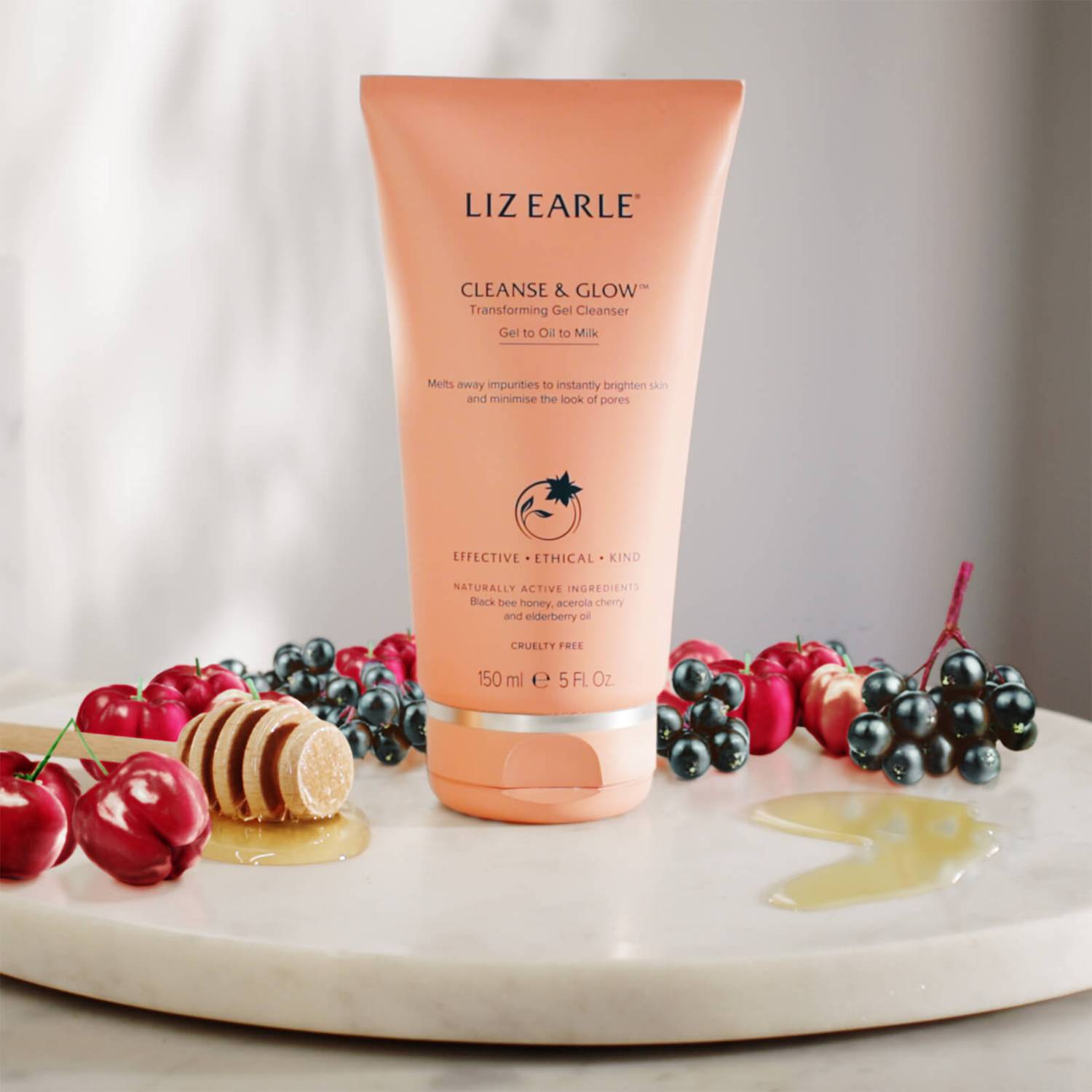 Liz Earle Cleanse & Glow Transforming Gel Cleanser 150ml Tube