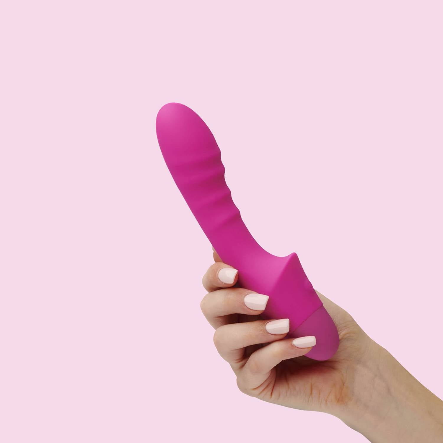 So Divine Pash Ribbed Vibrator Pink