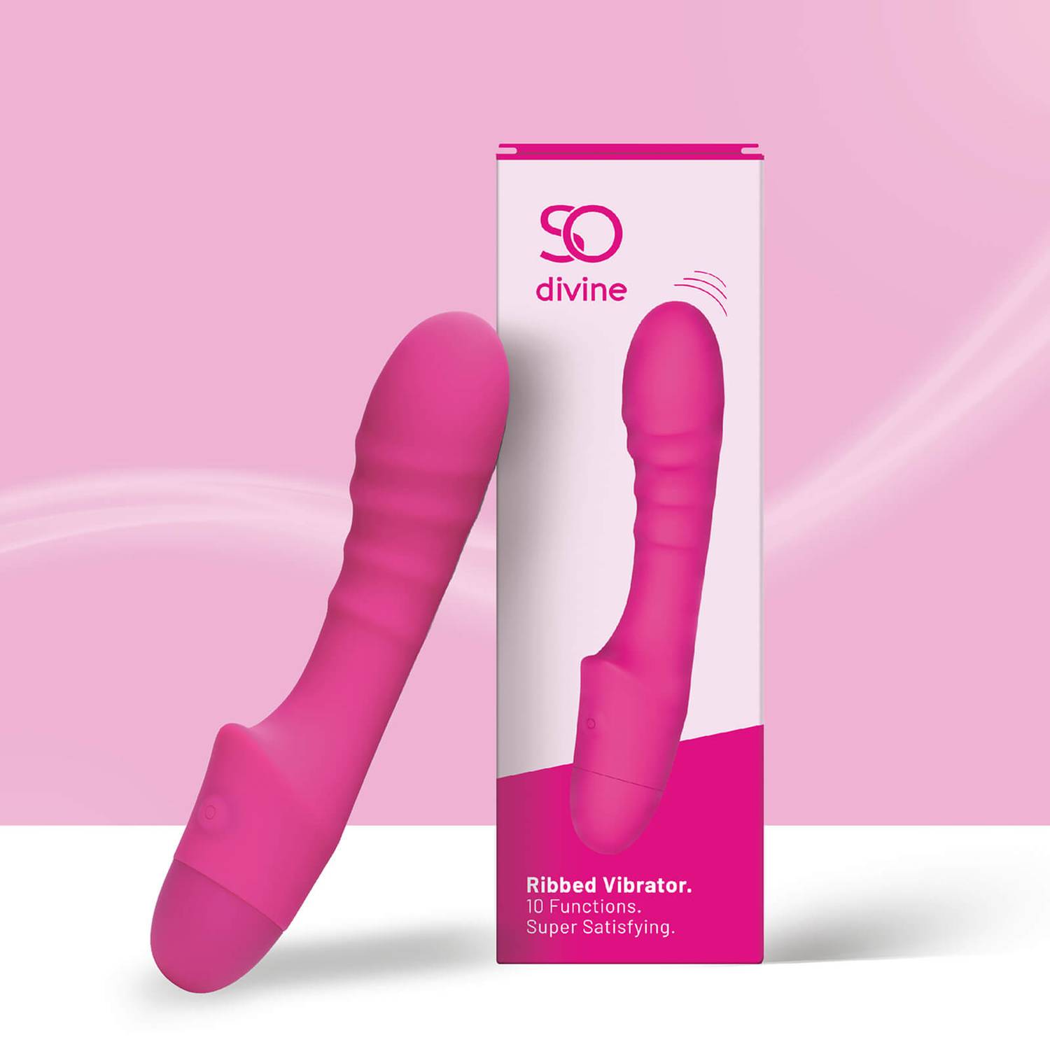 So Divine Pash Ribbed Vibrator Pink