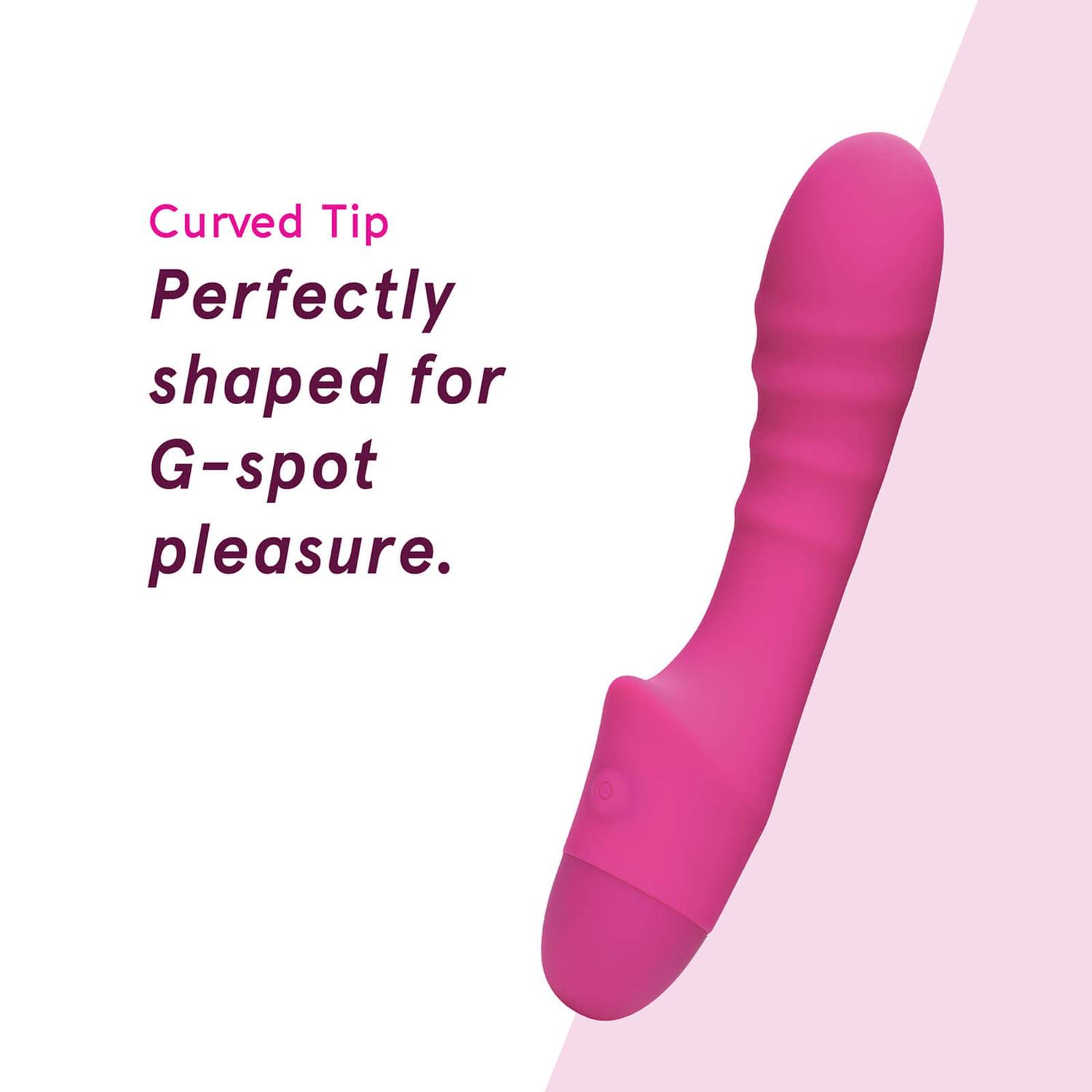 So Divine Pash Ribbed Vibrator Pink