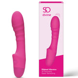 So Divine Pash Ribbed Vibrator Pink