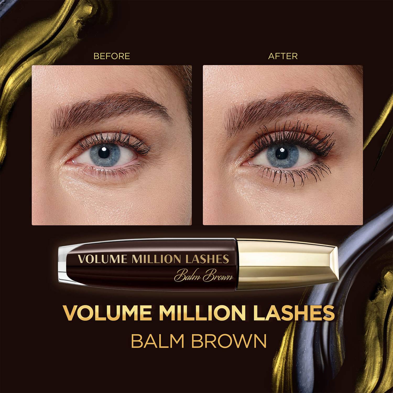 L'Oréal Paris Volume Million Lashes Balm Brown Volumising Mascara - Brown 57g