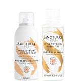 Sanctuary Spa Hand Sanitiser Spray and Antibacterial Gel Duo