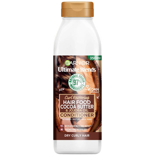 Garnier Ultimate Blends Cocoa Butter Conditioner for Dry, Curly Hair 350ml