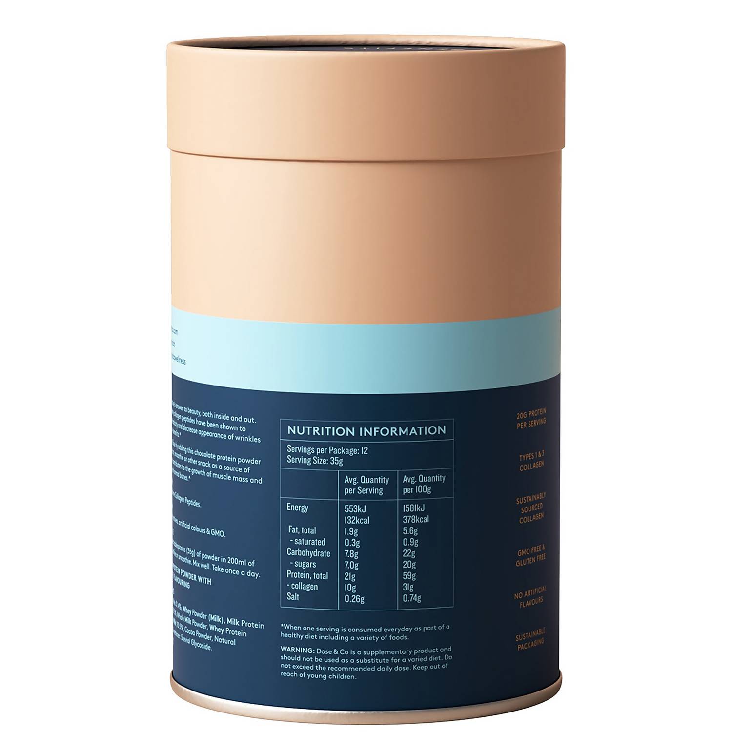 Dose & Co Collagen Dairy Protein - Chocolate