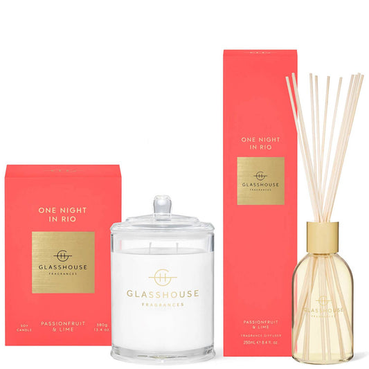 Glasshouse One Night in Rio Candle and Liquid Diffuser