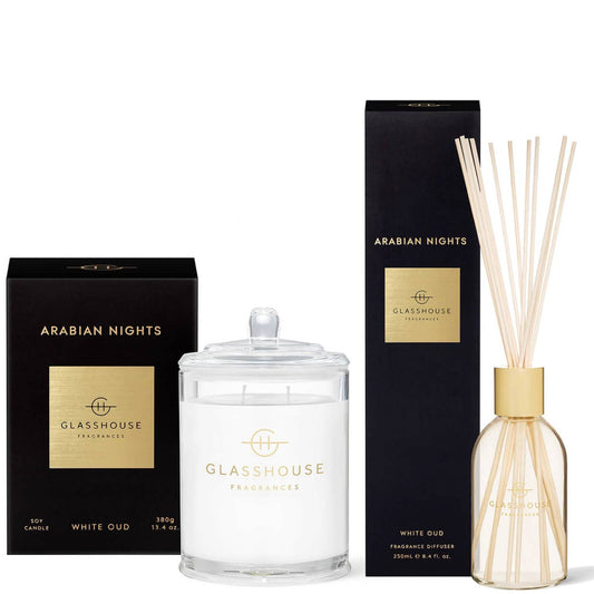 Glasshouse Arabian Nights Candle and Liquid Diffuser