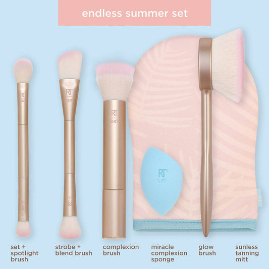 Real Techniques Endless Summer Glow Brush Kit (Worth £55.94)