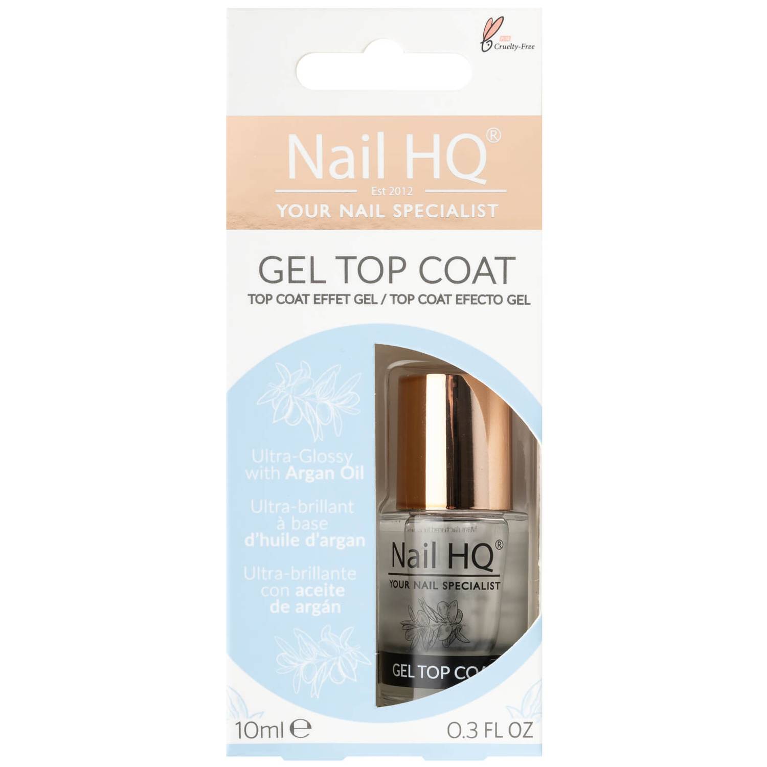 Nail HQ Gel Top Coat 10ml