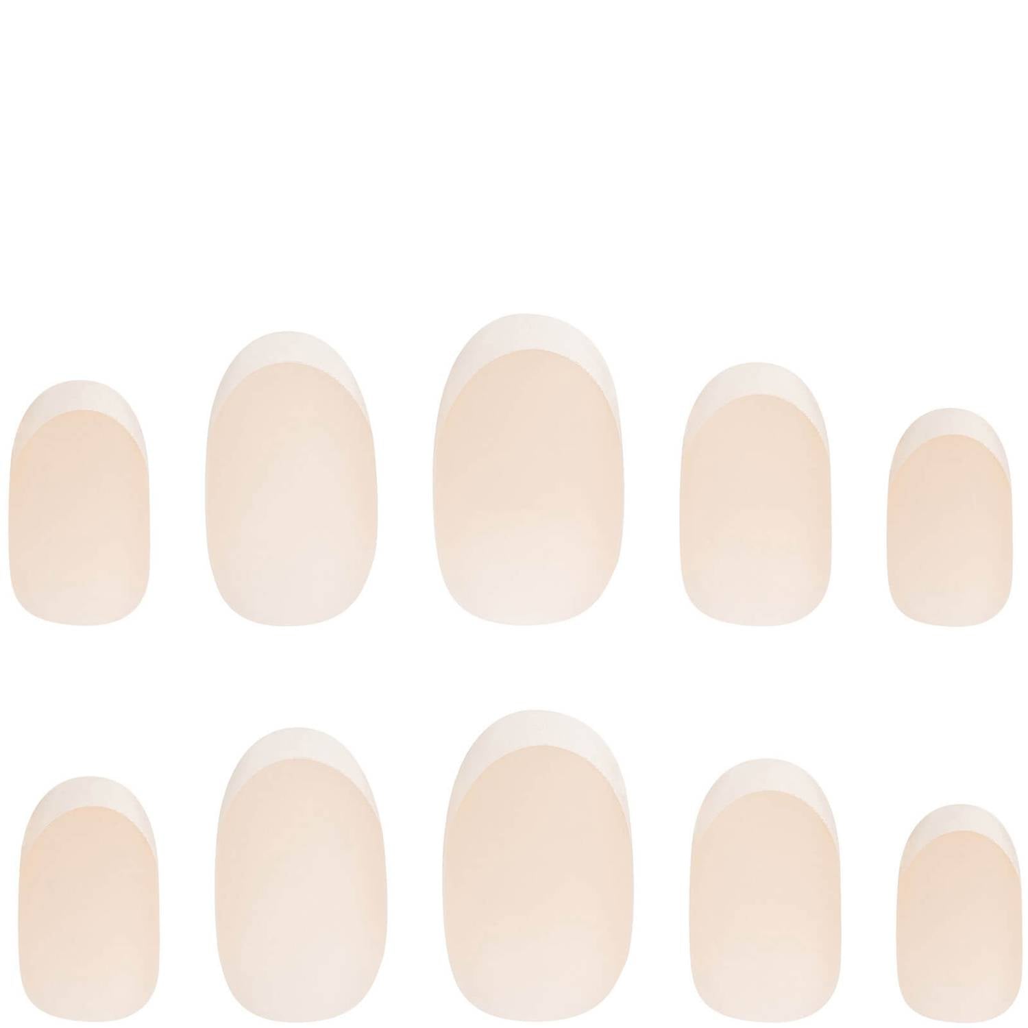 Nail HQ Oval French Nails (24 Pieces)