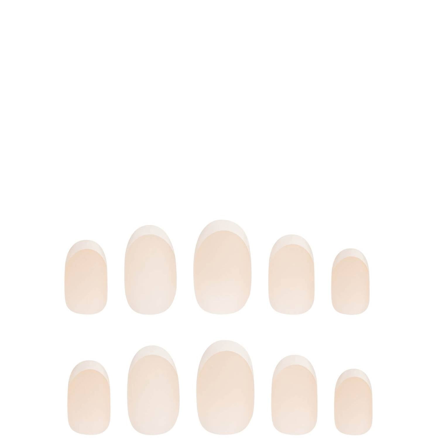 Nail HQ Oval French Nails (24 Pieces)