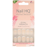 Nail HQ Oval French Nails (24 Pieces)