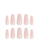 Nail HQ Long Coffin Baby Pink Nails (24 Pieces)