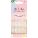 Nail HQ Long Coffin Ombre Nails (24 Pieces)