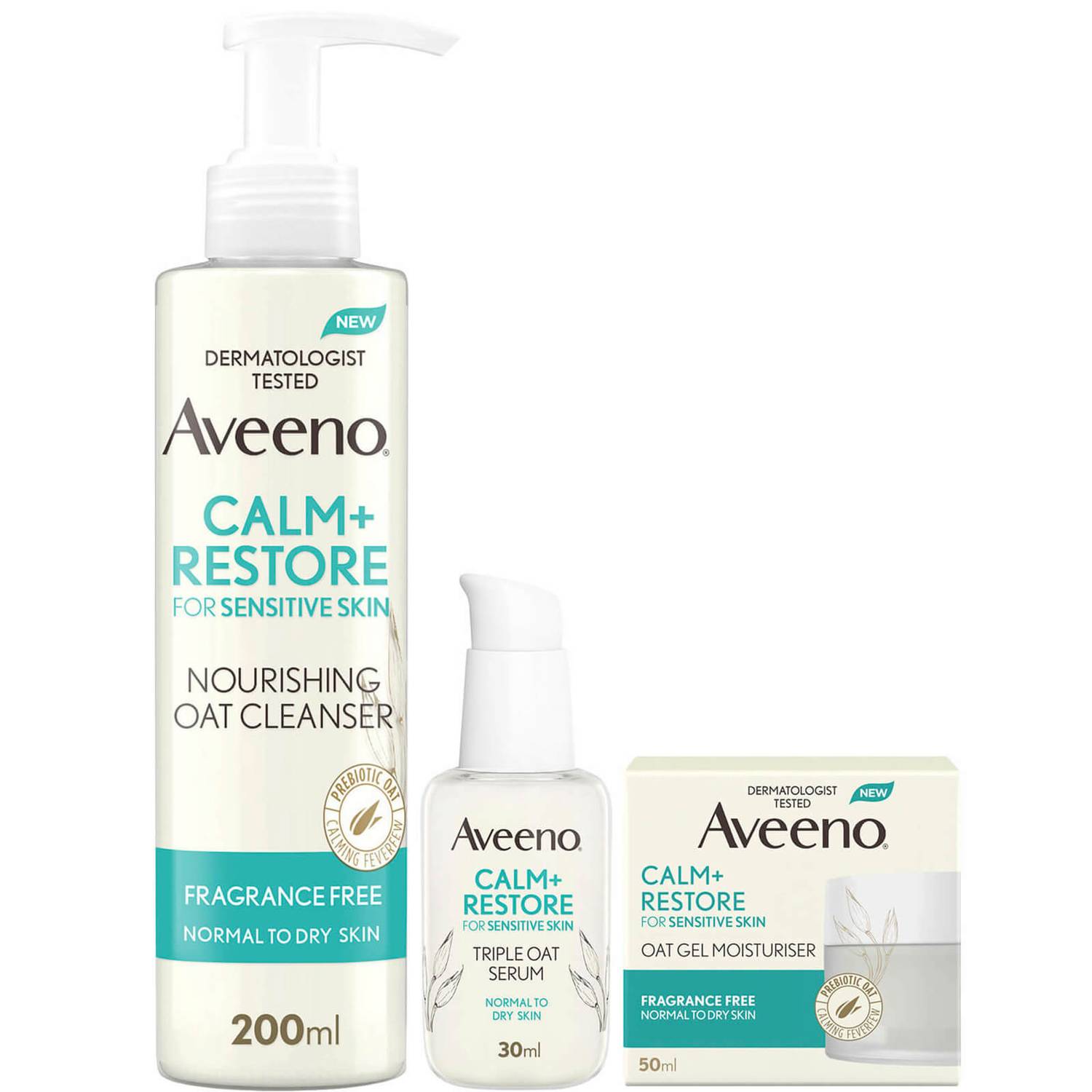 Aveeno Face 3-Step Routine Bundle for Sensitive Skin