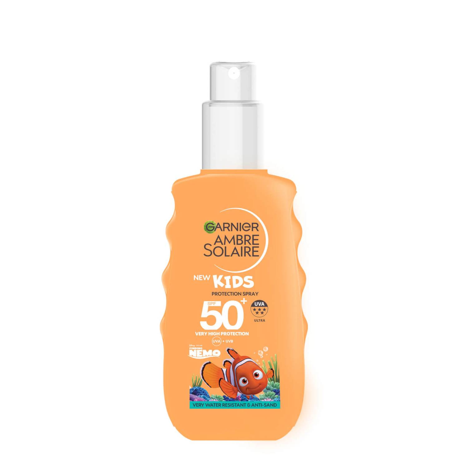 Garnier Ambre Solaire Kids' SPF50 Water and Sand Resistant Sun Cream Spray 150ml