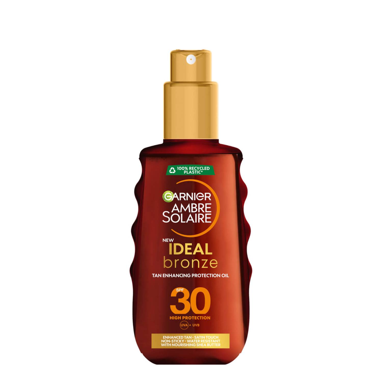 Garnier Ambre Solaire Ideal Bronze Protective Oil SPF30 Sun Cream Spray 150ml