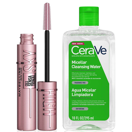 CeraVe Micellar Cleanser and Maybelline Sky High Mascara Duo for Normal Skin