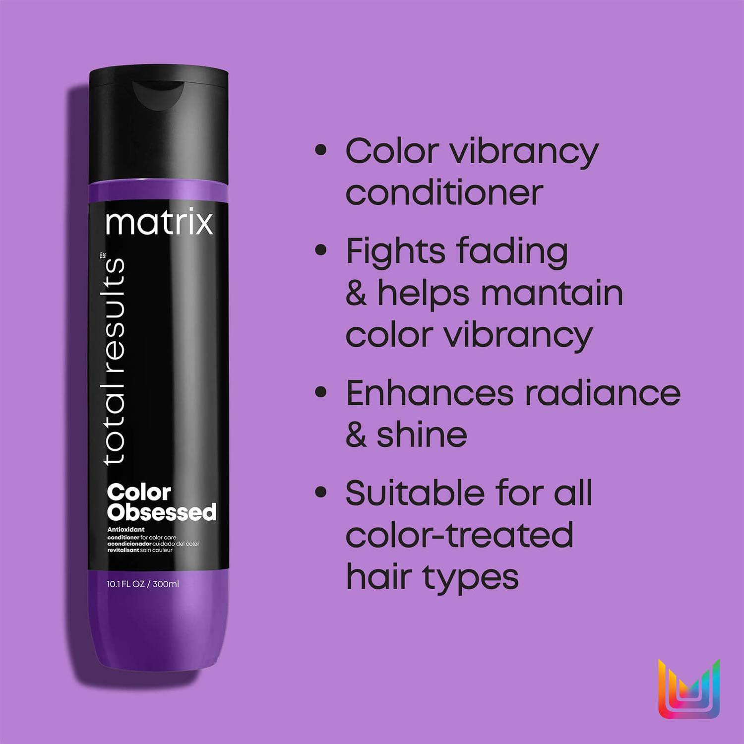 Matrix Total Results Color Obsessed Shampoo, Conditioner and Miracle Creator Routine for Colour Treated Hair