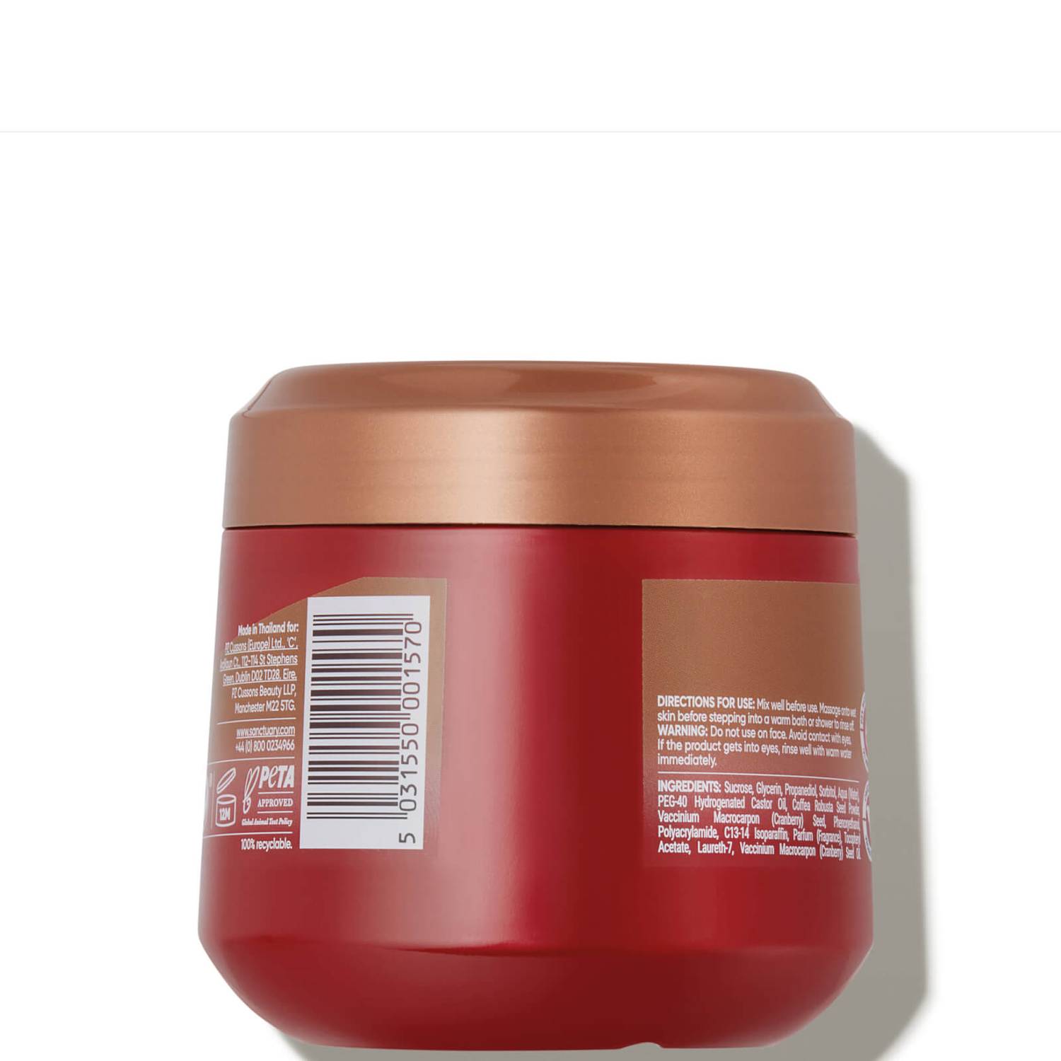 Sanctuary Spa Ruby Oud Natural Oils Coffee Scrub 300ml