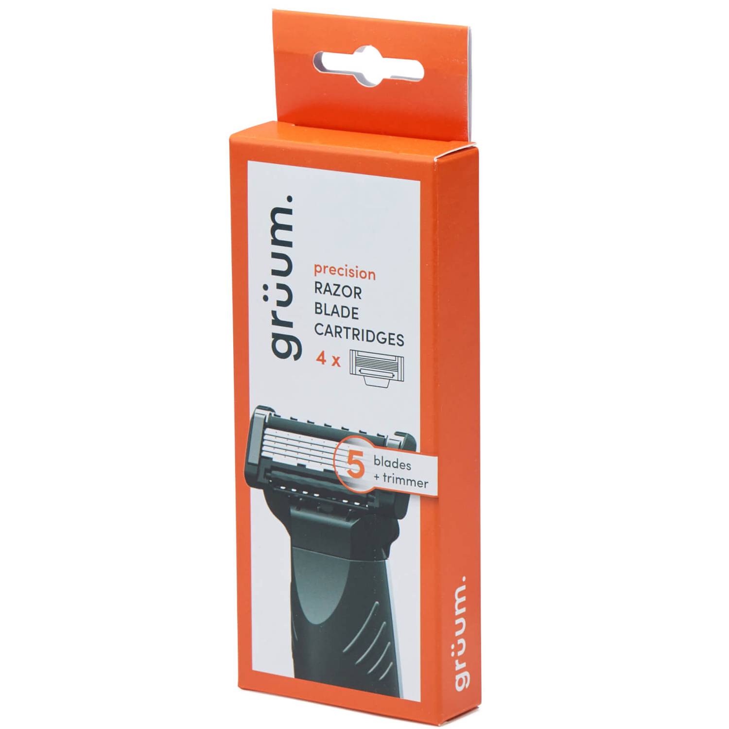 grüum Precision Razor Blade Cartridges (4 Pack)