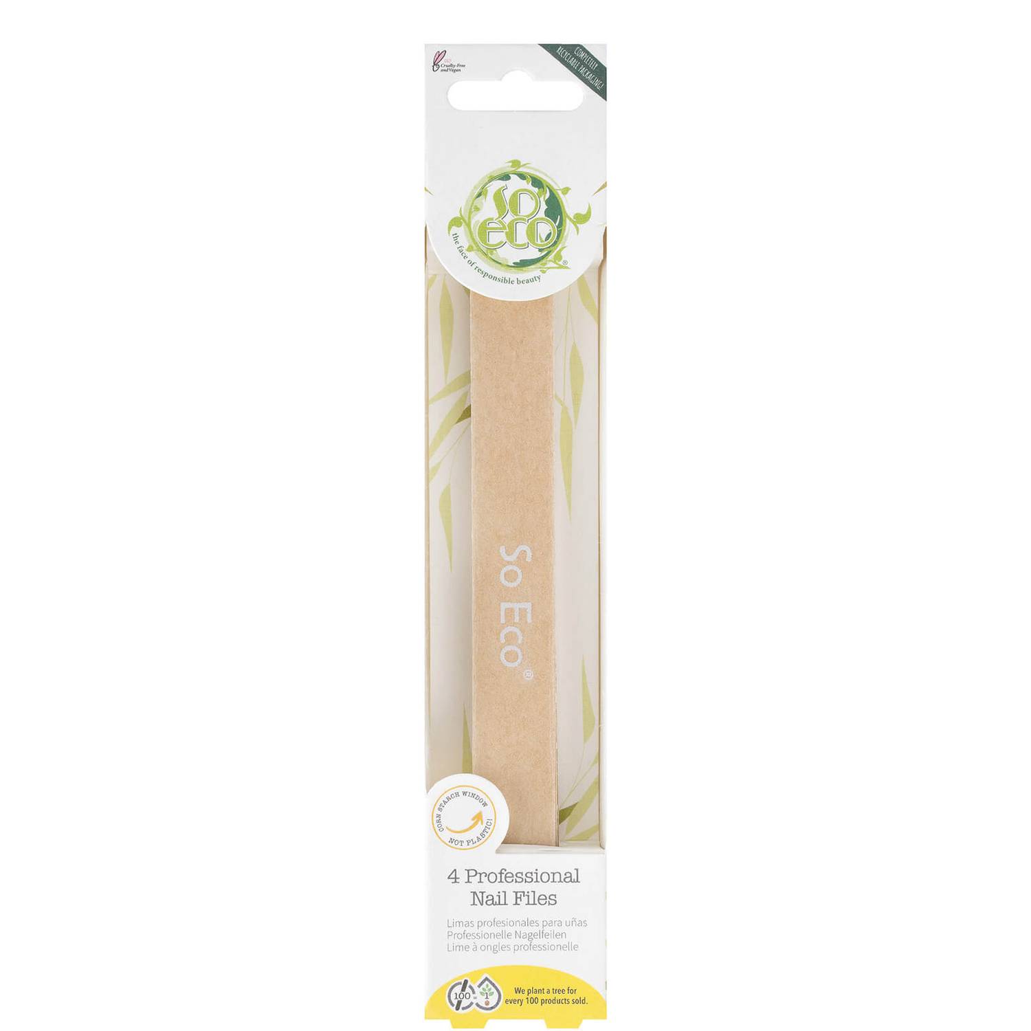 So Eco Professional Nail Files (4 Pack)