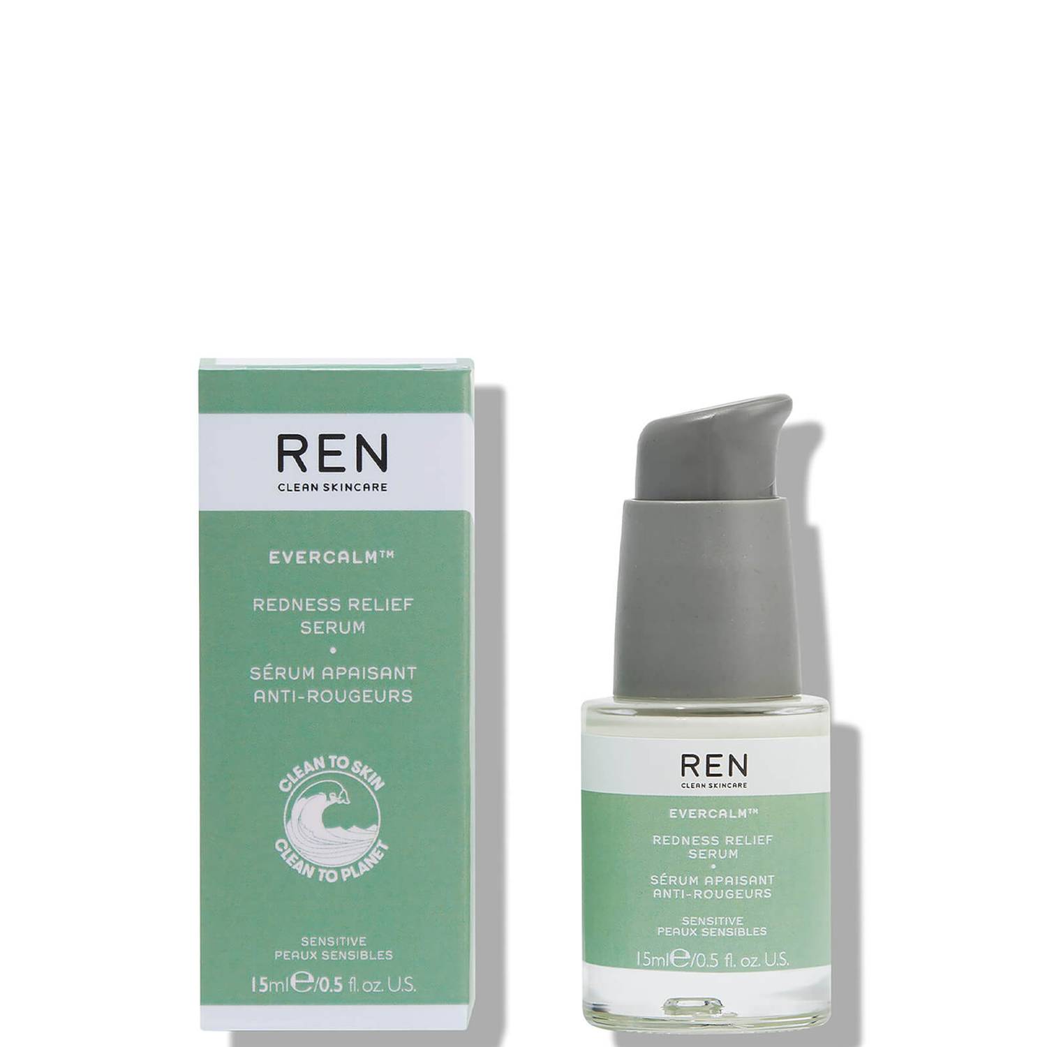 REN Clean Skincare Evercalm Redness Relief Serum 15ml