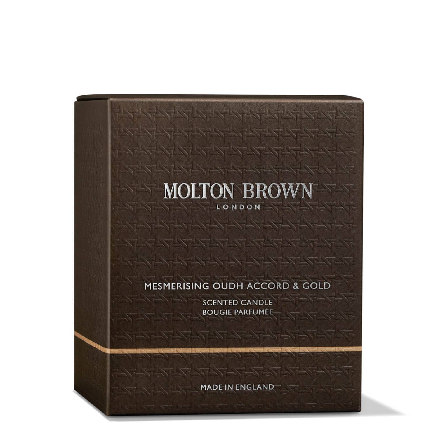 Molton Brown Mesmerising Oudh Accord and Gold Signature Scented Single Wick Candle 190g