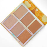 BH Cosmetics Weekend Vibes Belgian Waffle - 6 Color Baked Bronzer & Highlighter Palette