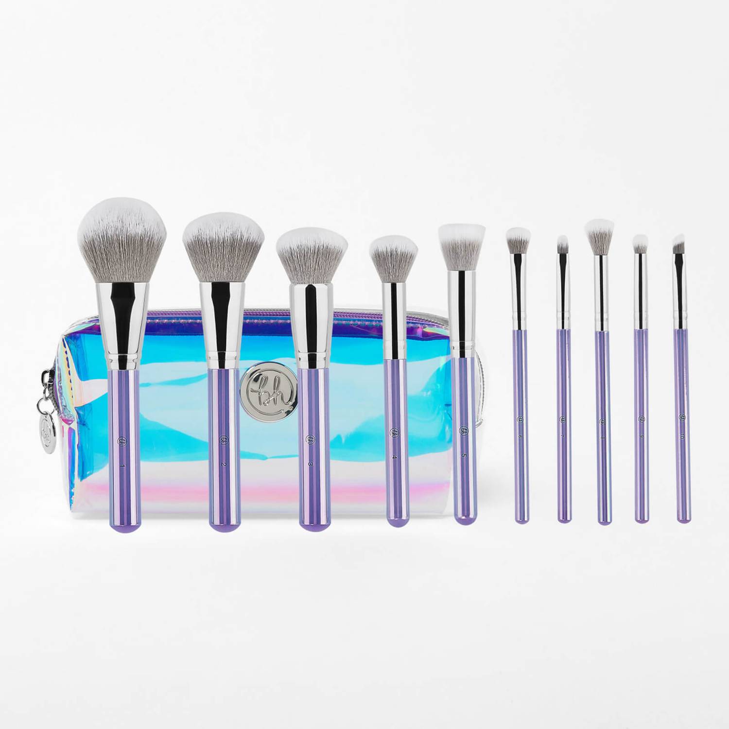 BH Cosmetics Hello Holo - 10 Piece Brush Set